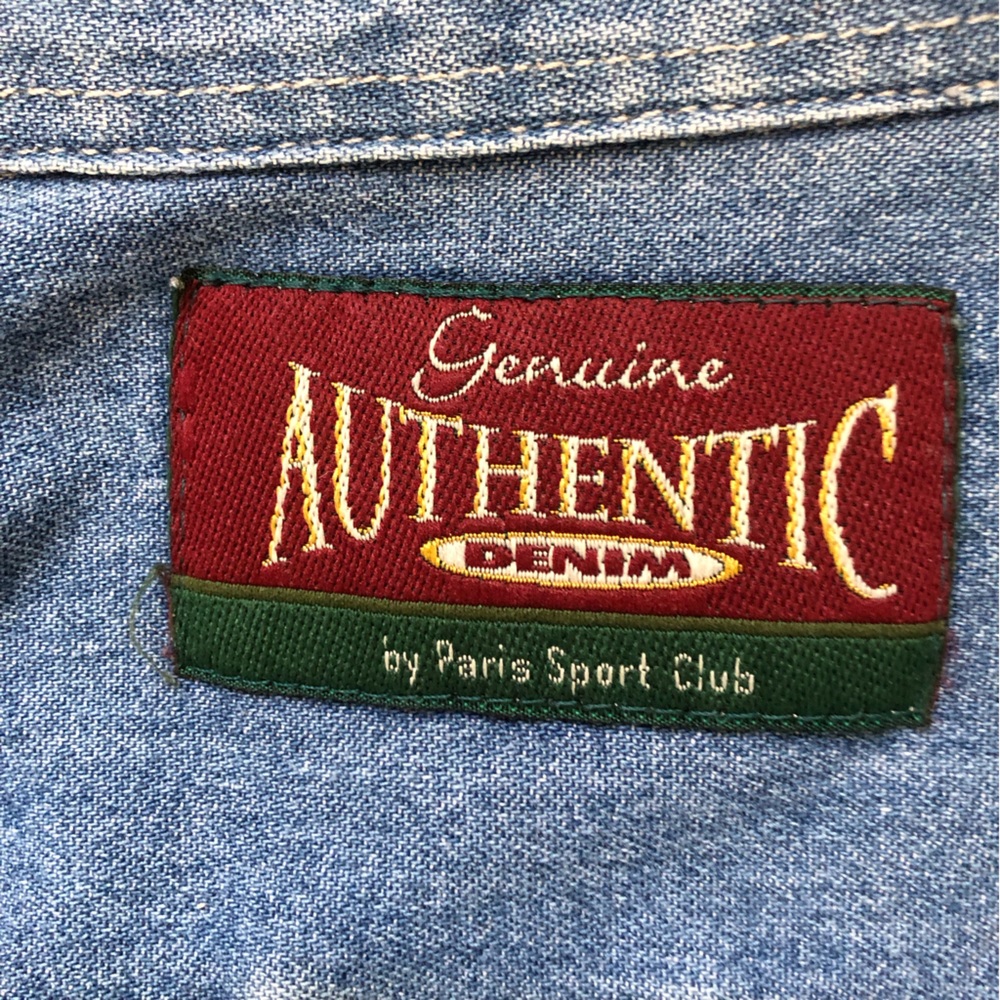 Paris Sport Club loose fit denim shirt. - Picture 5 of 6